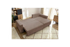 Sofá esquinero reversible convertible con arcón - Envy - Tejido bouclé suave