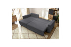 Sofá esquinero reversible convertible con arcón - Envy - Tejido bouclé suave