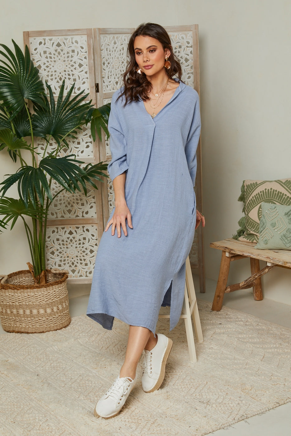 Robe - Indigo - Femme