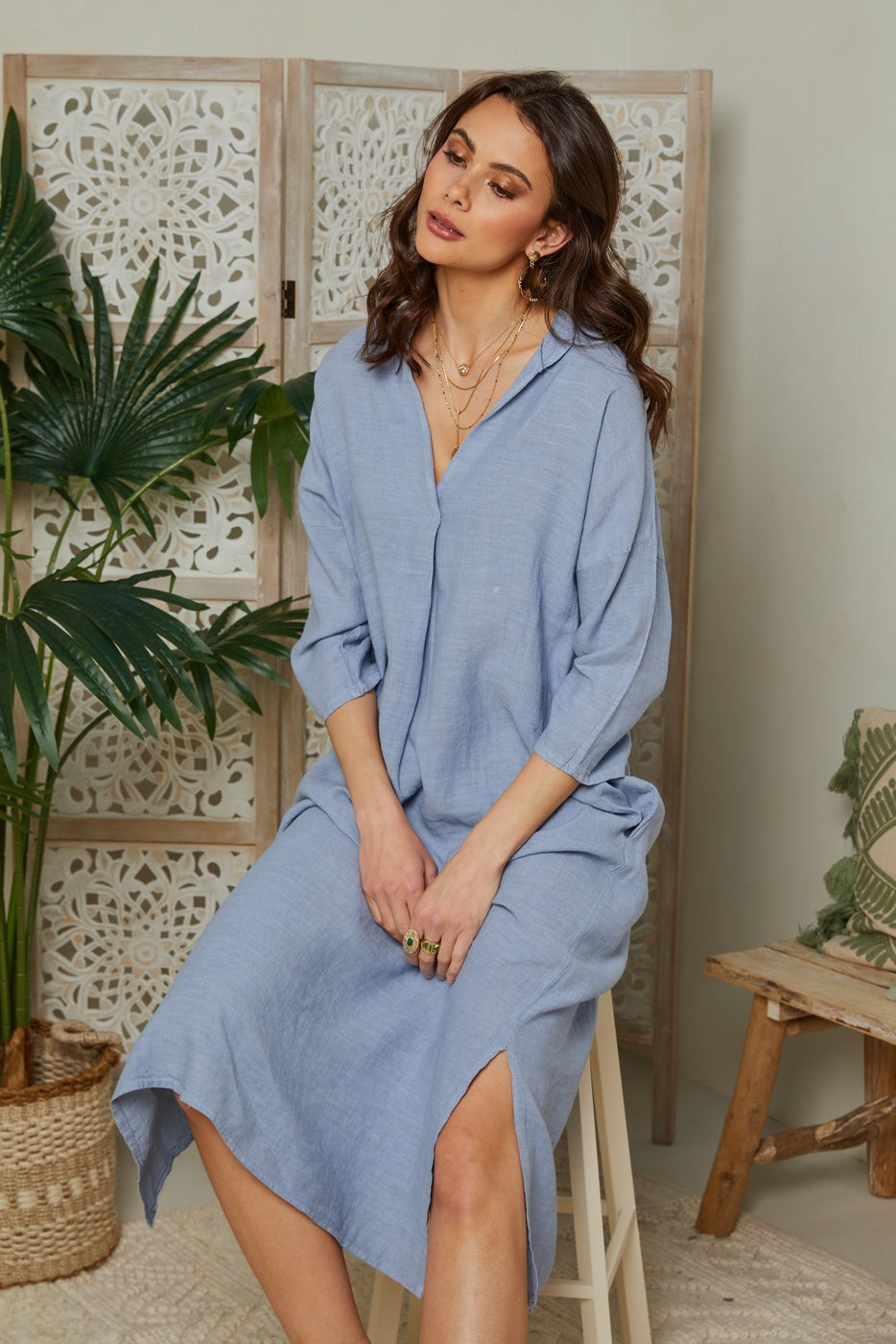 Robe - Indigo - Femme