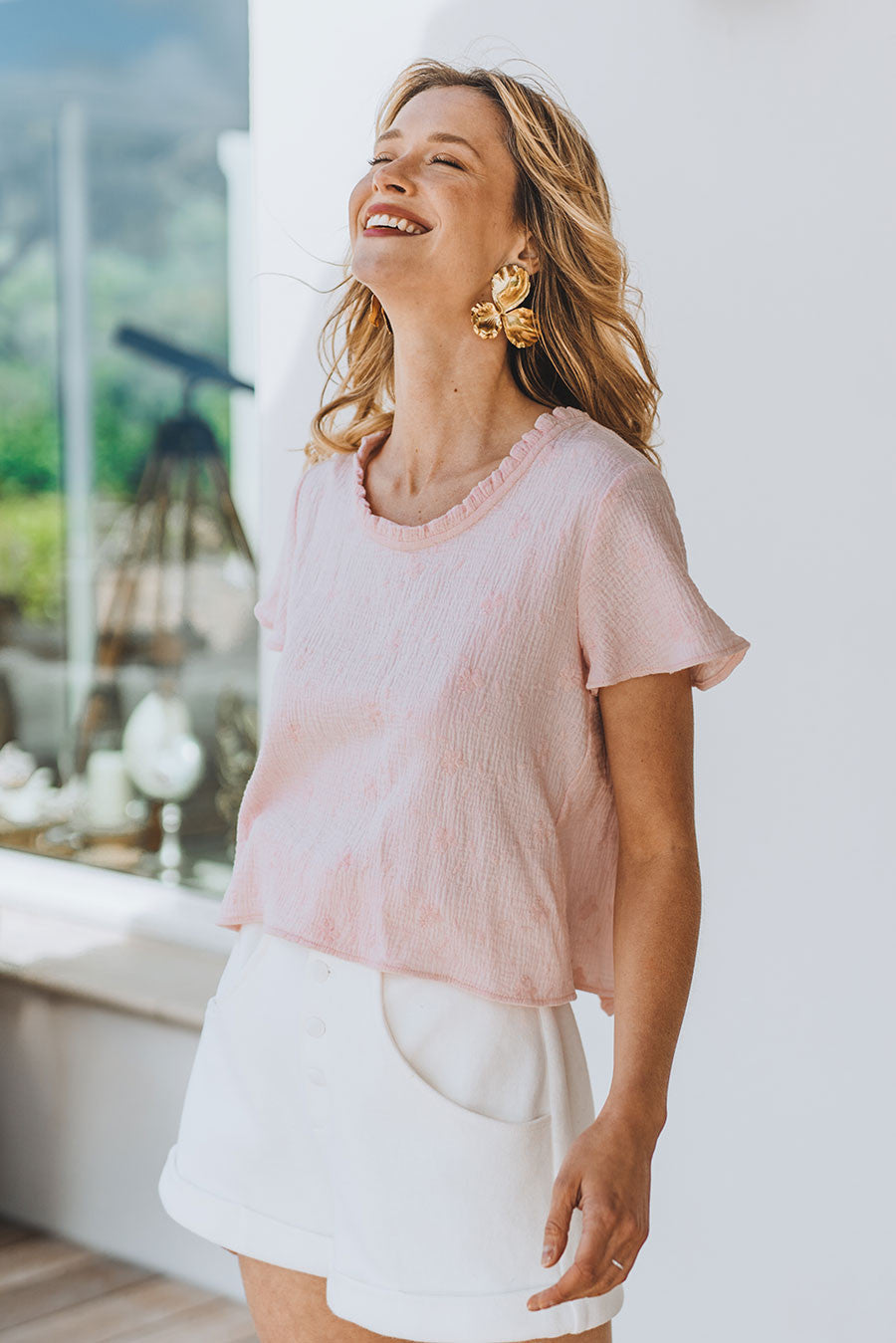 Blusa Bella Rose Brodé