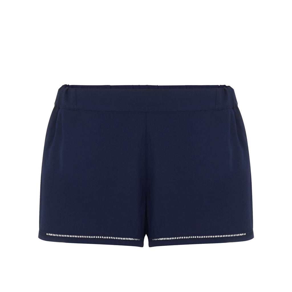 Songe High-Waisted Pyjama Shorts - Blue