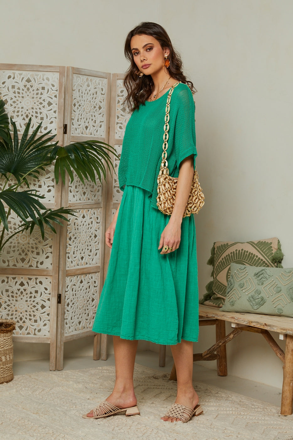 Vestido - Verde - Mujer
