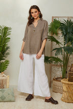 Top - Taupe - Mujer