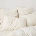 2 Linen Pillowcases - Black Stripes - MOST - The Bradery