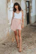 Falda Rachel Lin Rosa