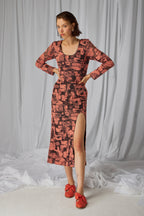 Vestido Pete En Encaje Brutalista