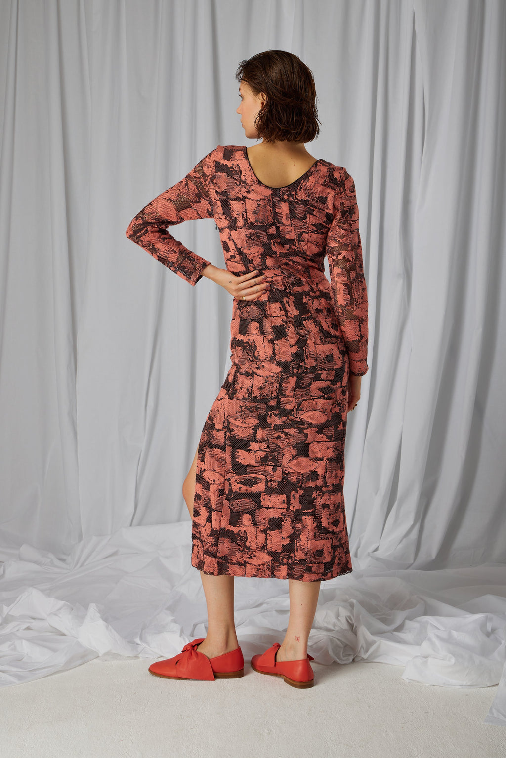 Vestido Pete En Encaje Brutalista
