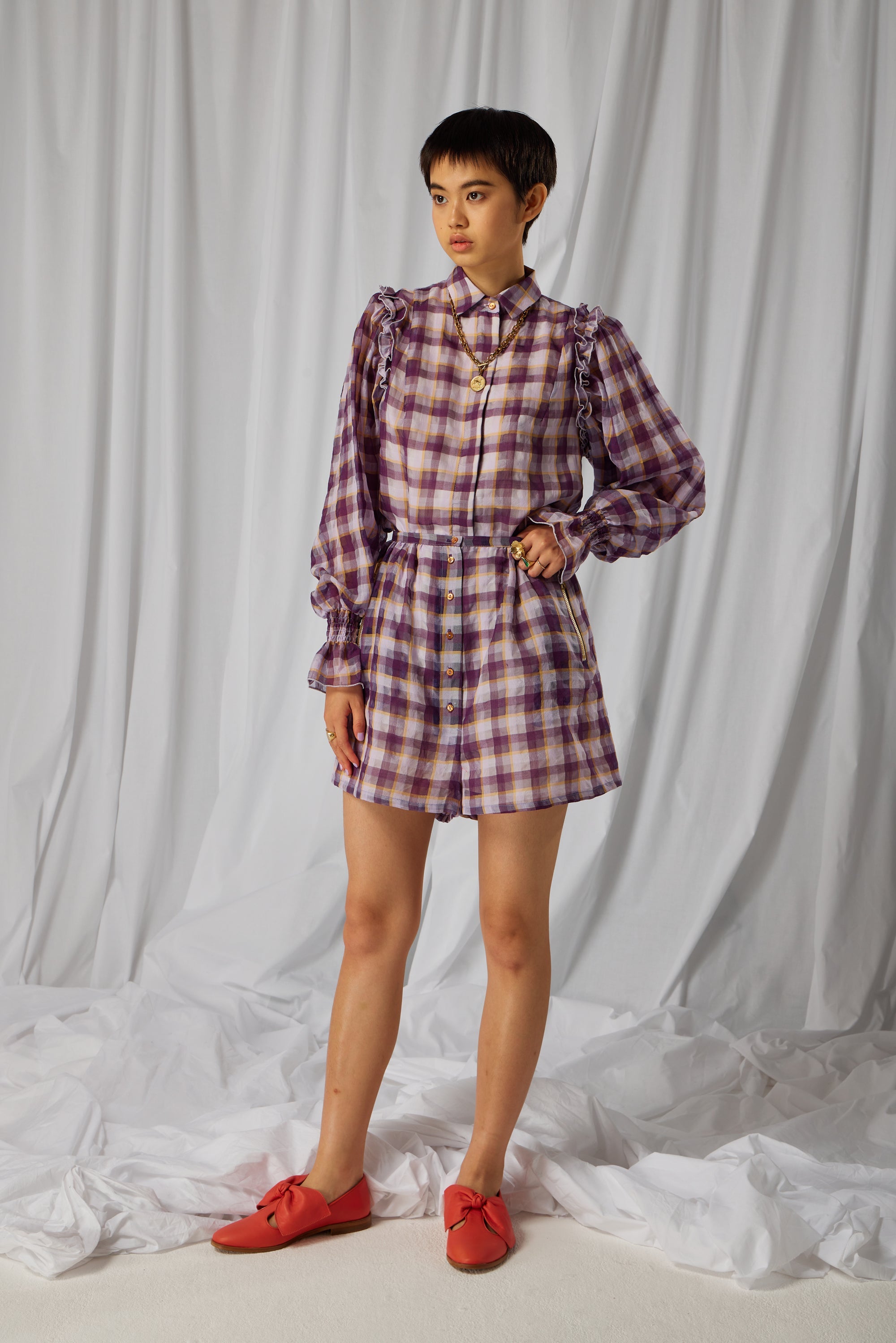 Short Muñeca En Simetría Textil