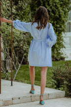 Vestido Loé Chambray Azul