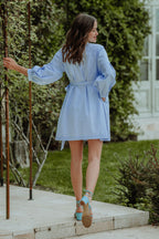 Vestido Loé Chambray Azul