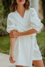 Vestido Loé Lino Blanco