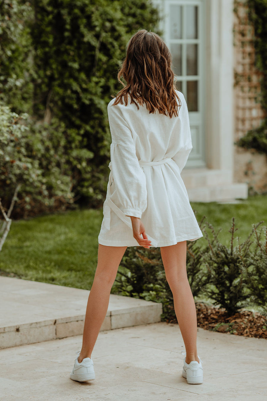 Vestido Loé Lino Blanco