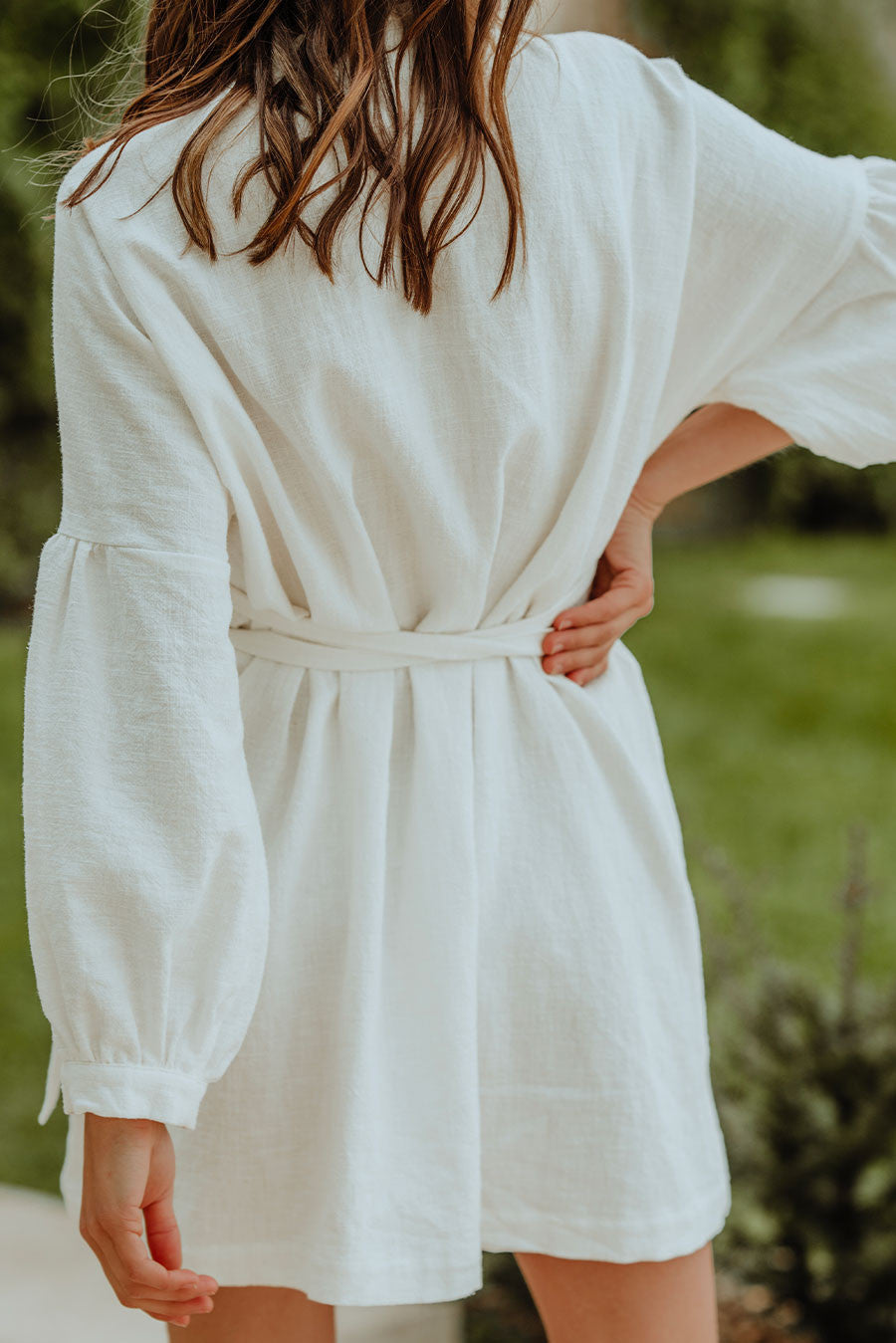 Vestido Loé Lino Blanco