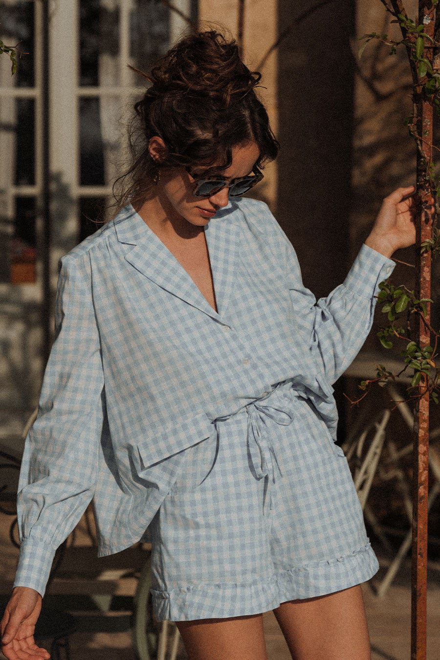 Short Thao Vichy Azur