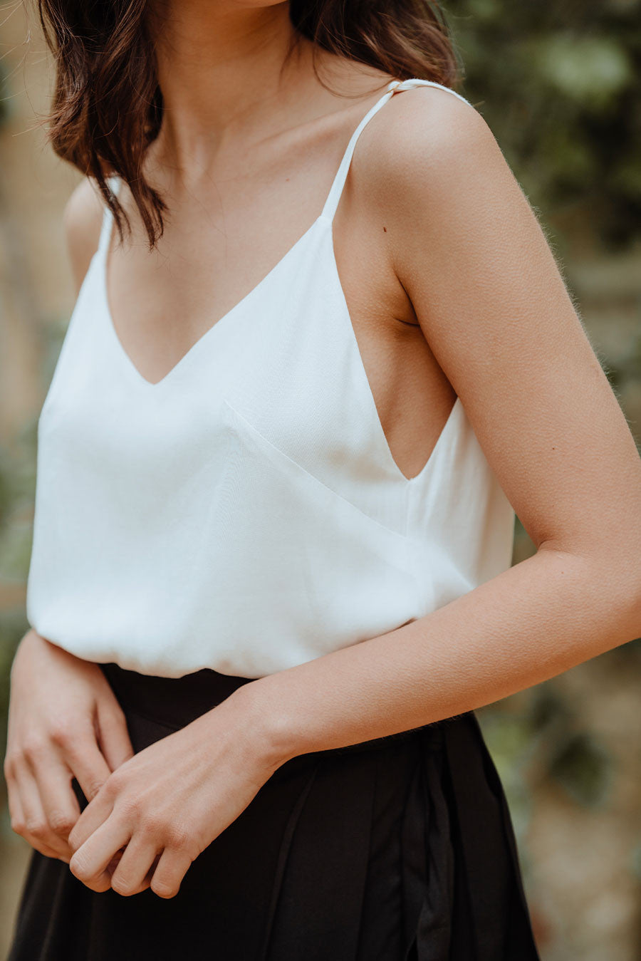Camiseta de Tirantes Laure Blanco