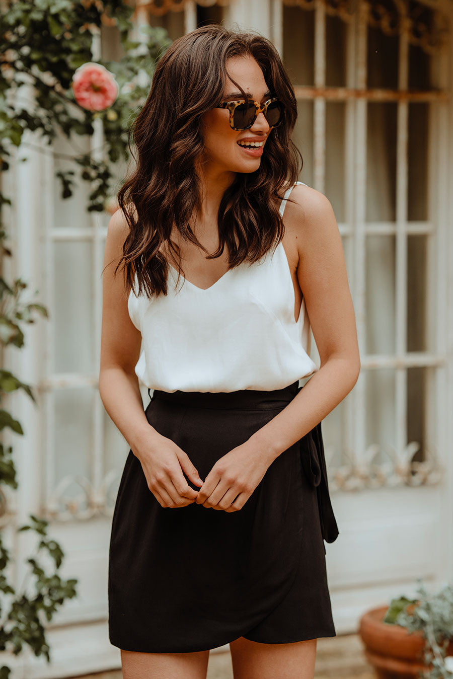 Camiseta de Tirantes Laure Blanco