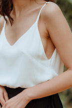 Camiseta de Tirantes Laure Blanco