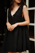 Vestido Fanny Negro Algodón