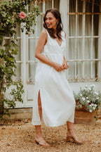 Jill White Cotton Dress