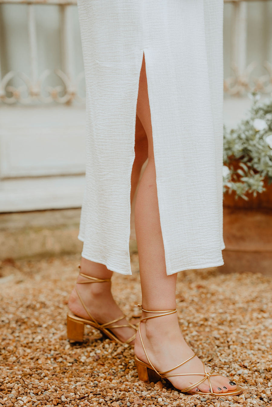 Jill White Cotton Dress