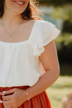 Blusa Suzanne Blanco Algodón