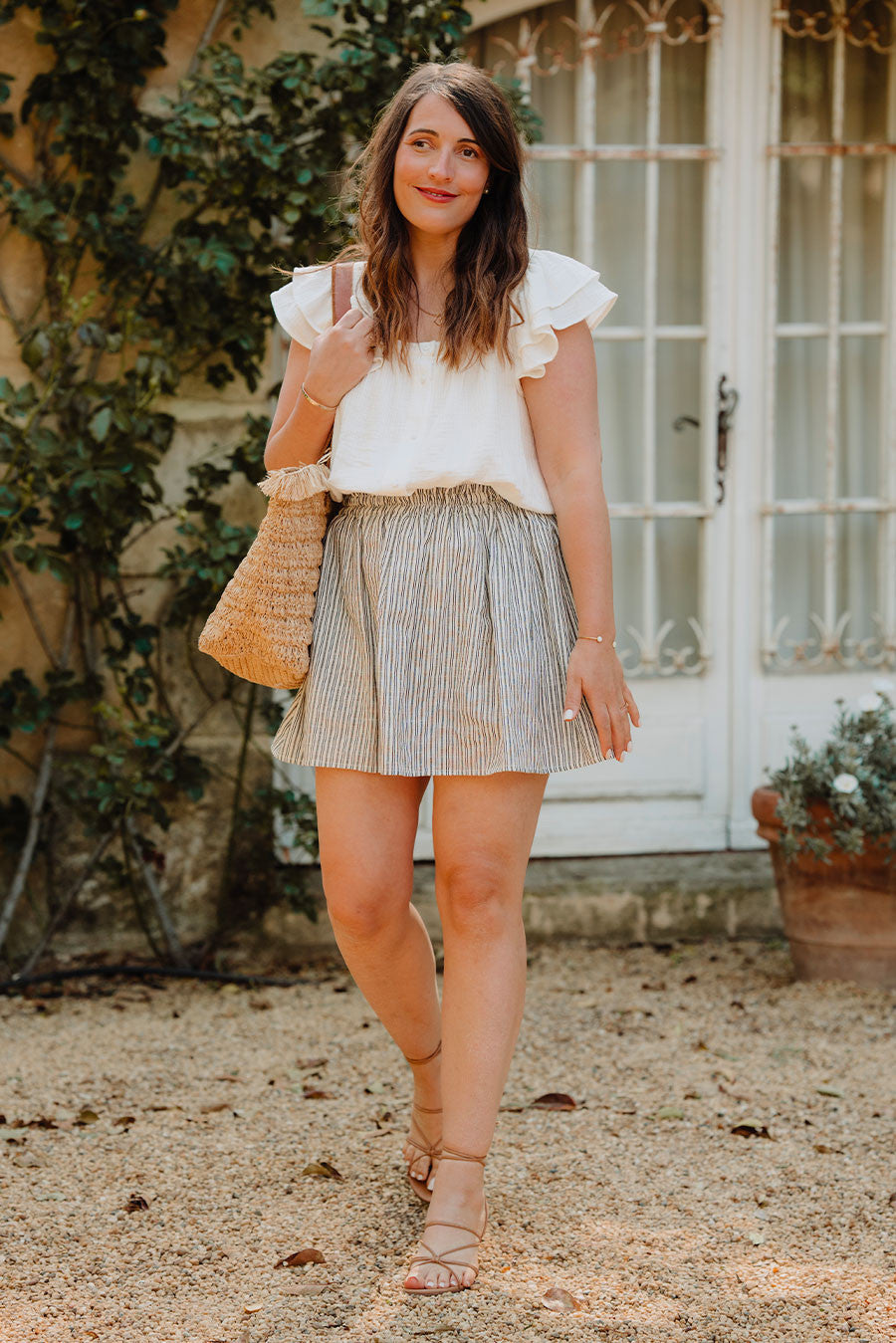 Falda Eloise Line Marine