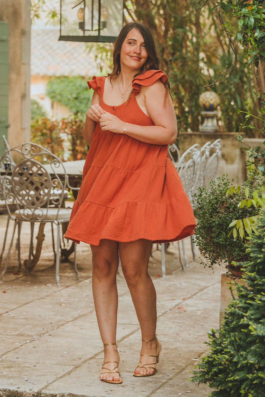 Vestido Louana Arcilla Algodón