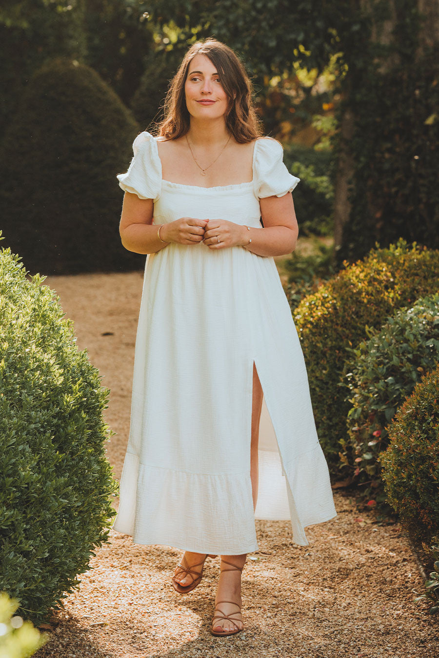 Vestido Zoé Blanco Algodón