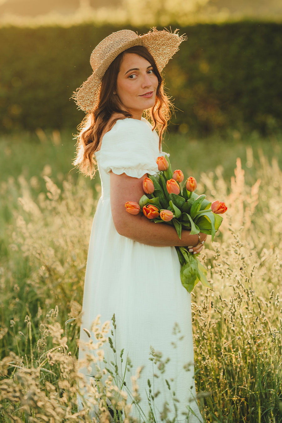 Vestido Zoé Blanco Algodón