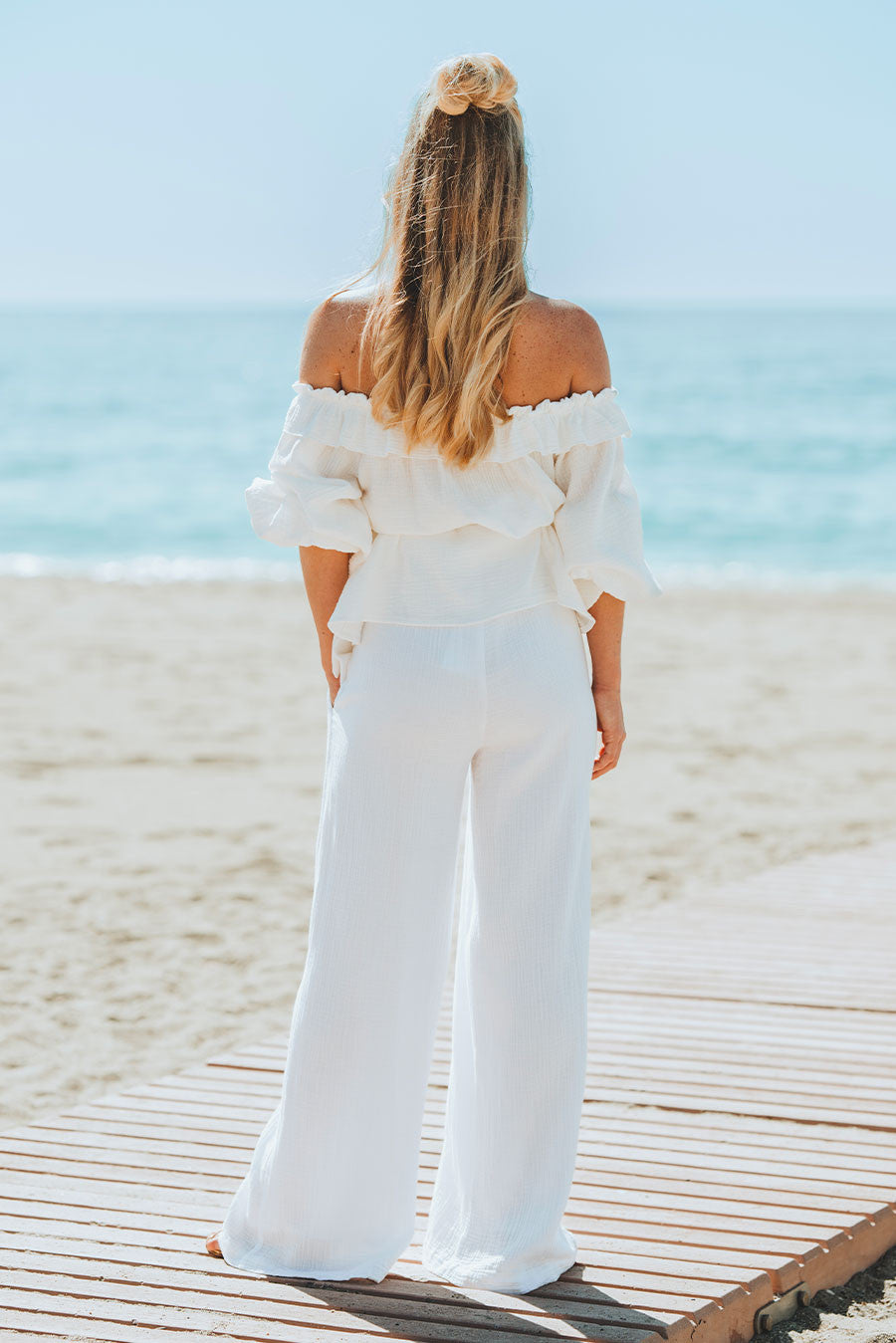 Pantalón Matias Blanco Algodón