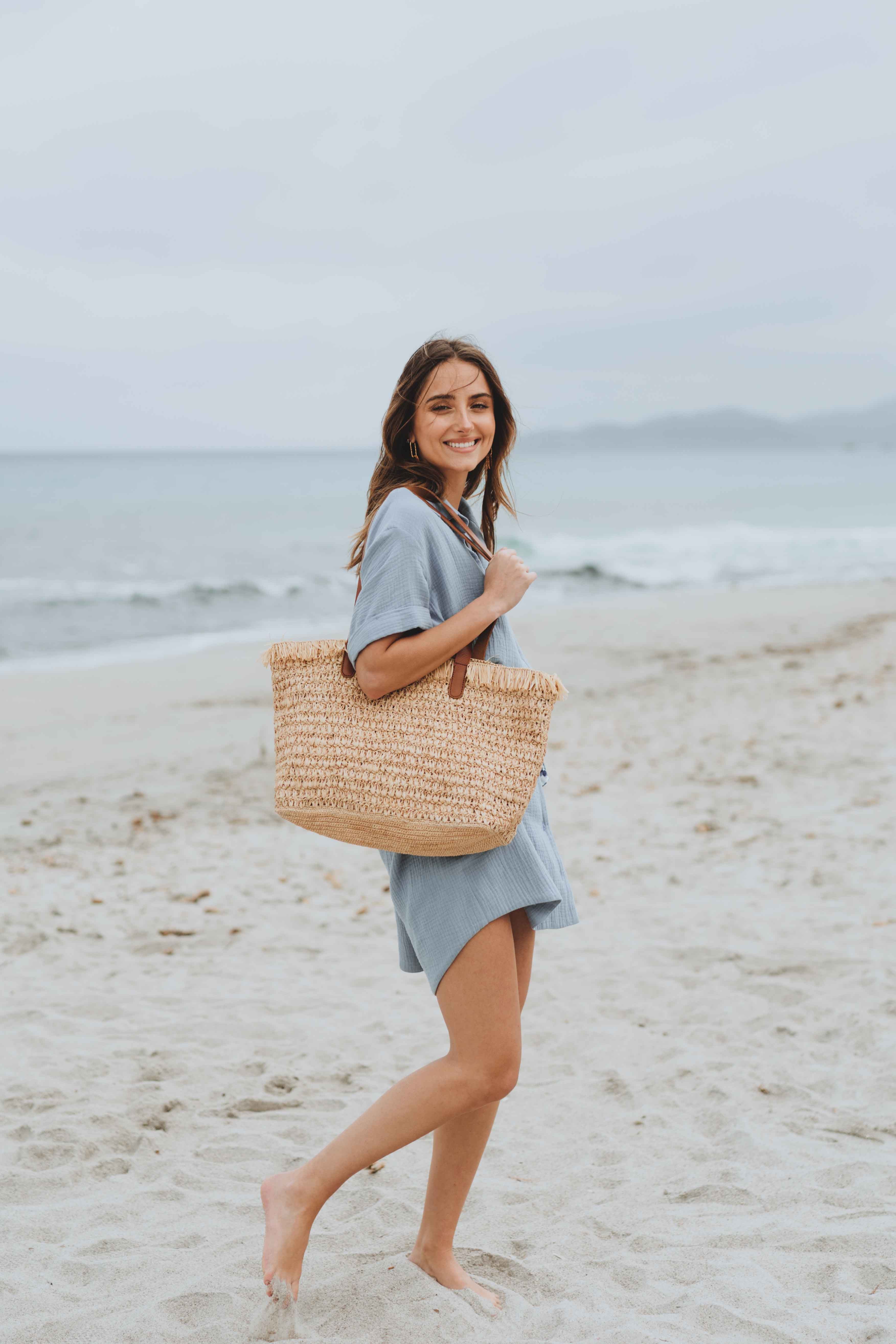 Dithi Raffia Tote Bag