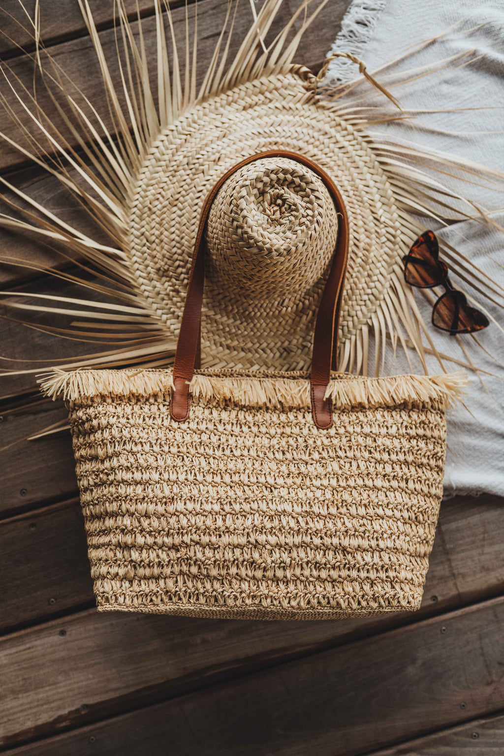 Dithi Raffia Tote Bag