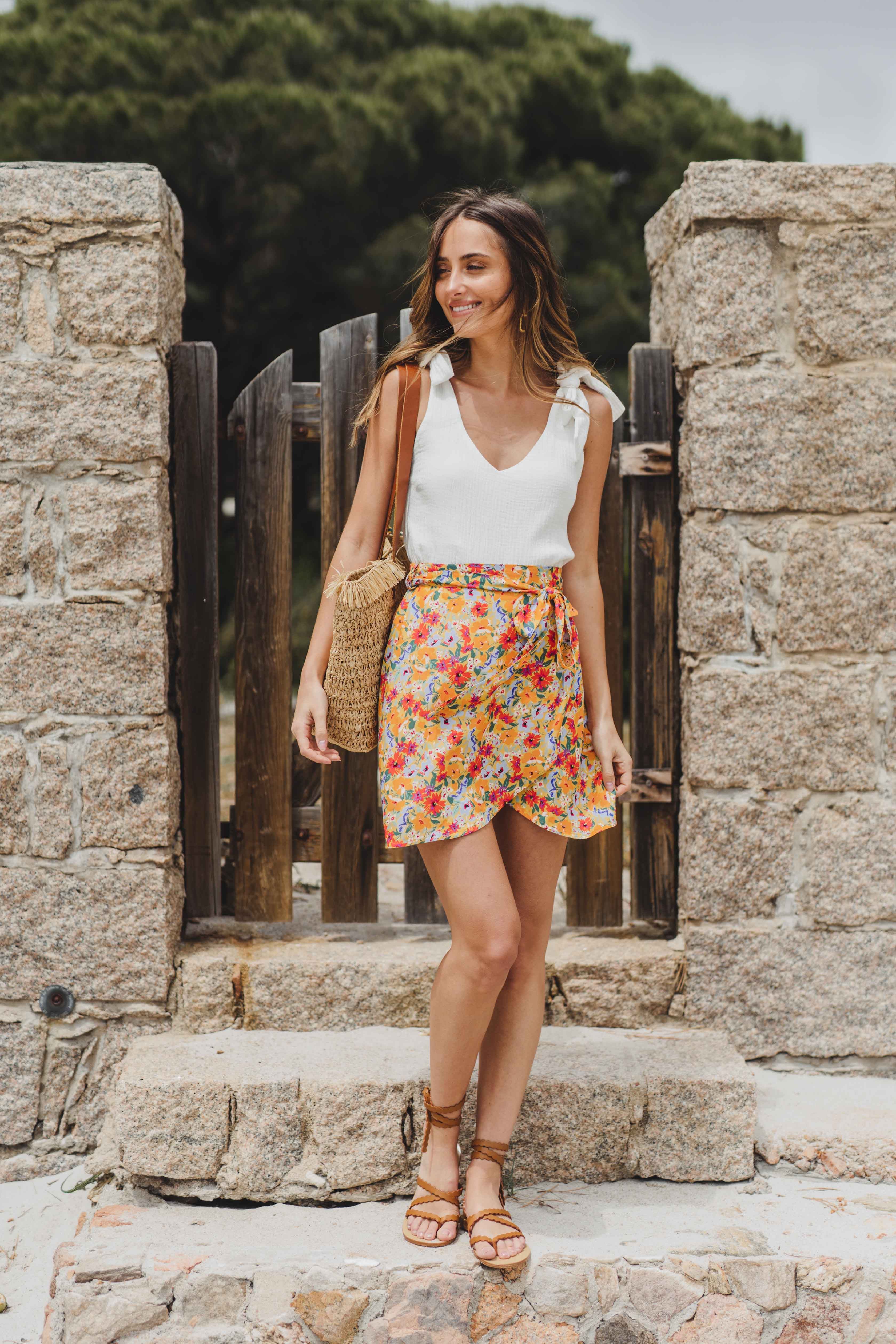Falda Yseult Fleur D Été