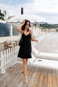 Vestido Marjorie Lino Viscosa Negro