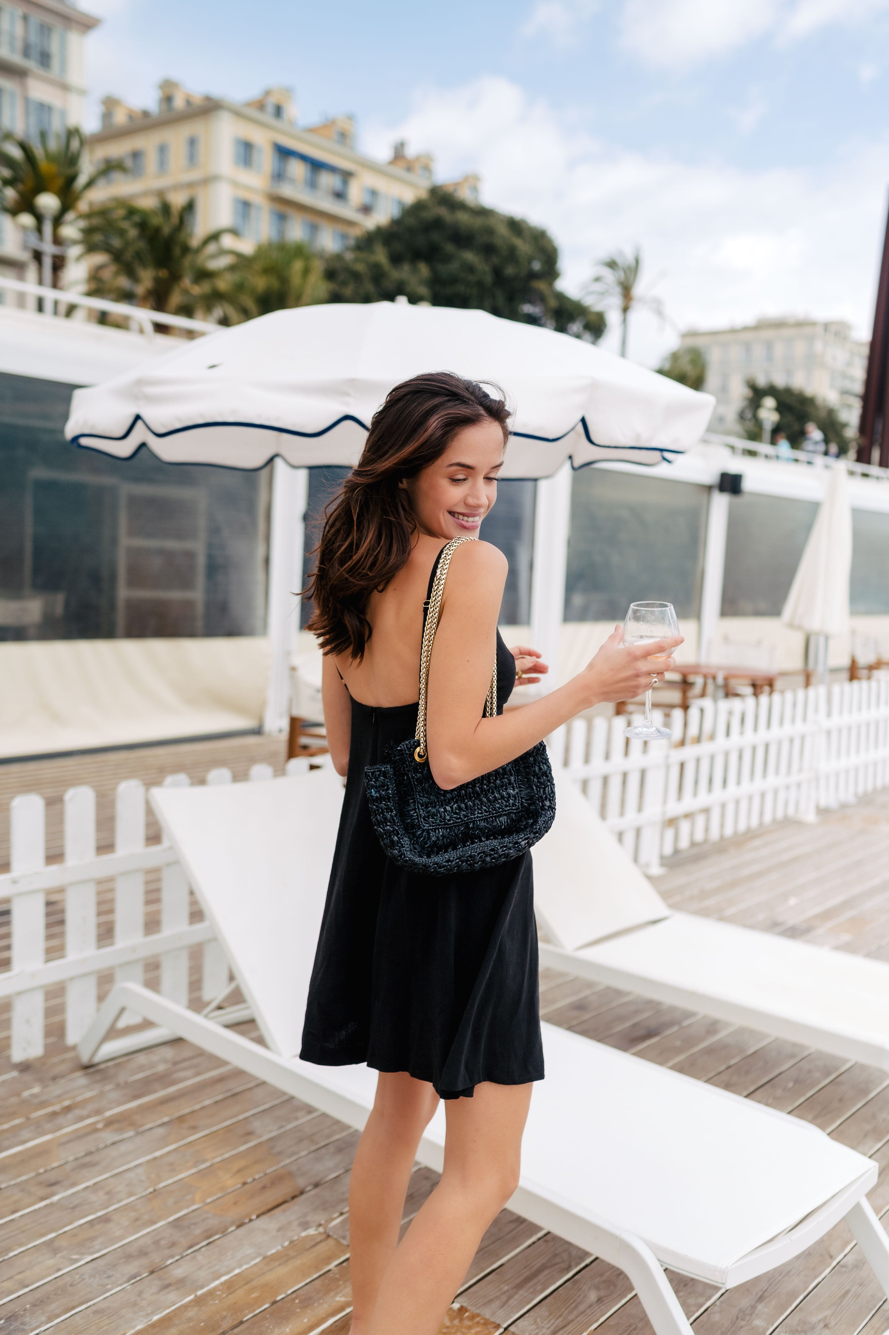Vestido Marjorie Lino Viscosa Negro