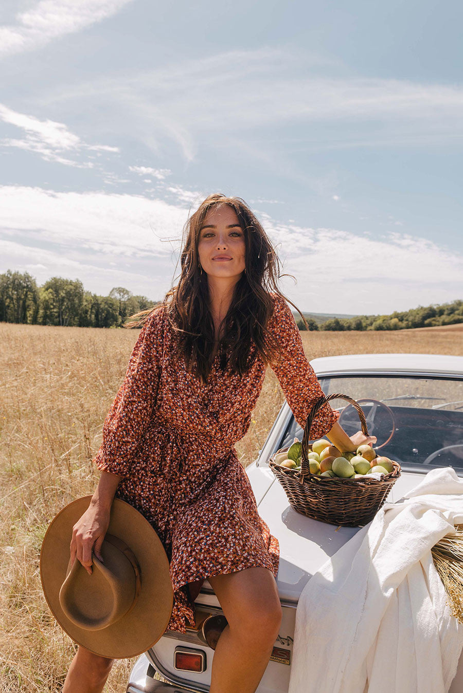 Vestido Rosalie Liberty Mandarine