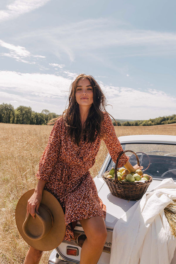 Robe Rosalie Liberty Mandarine