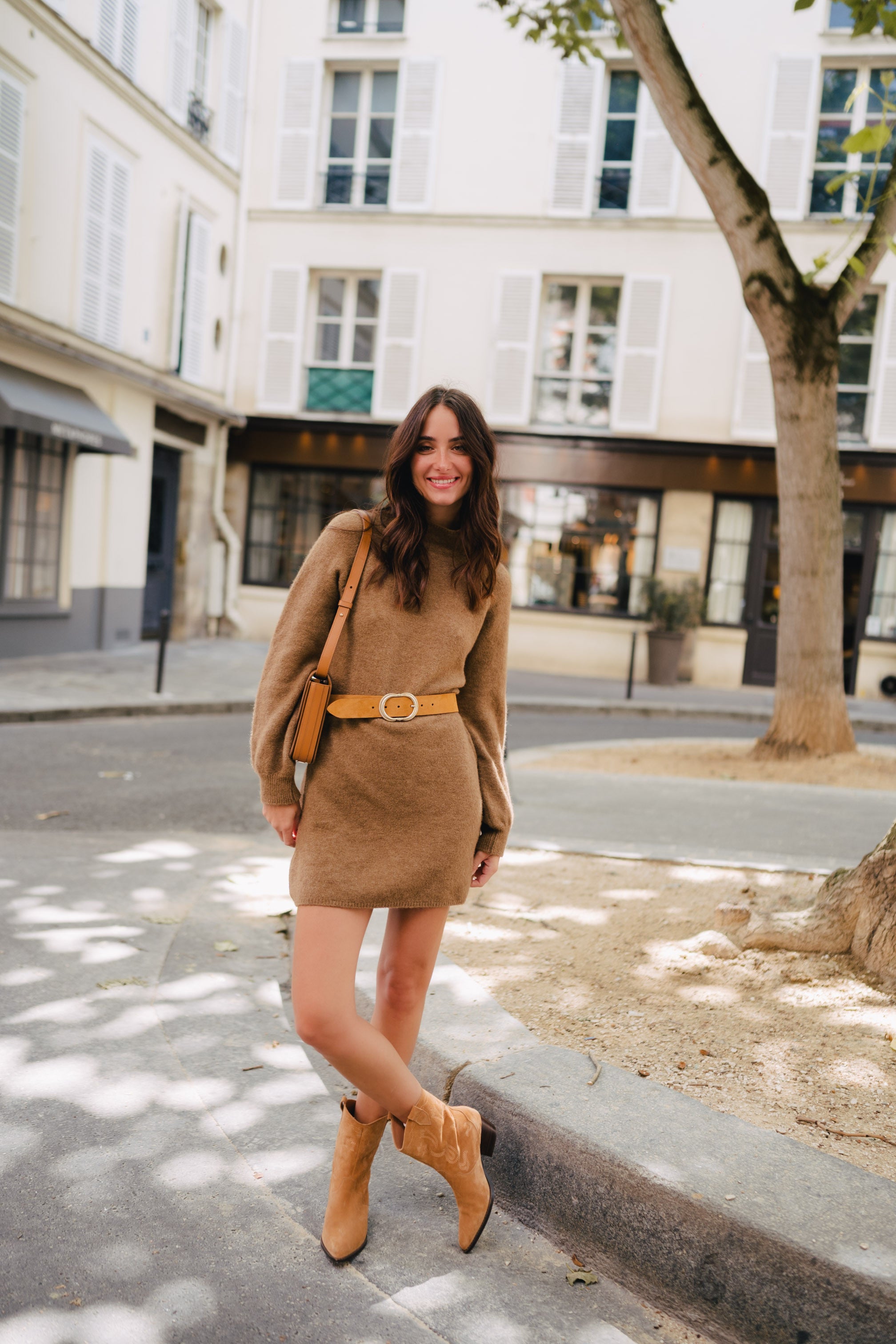 Vestido Élina Camel