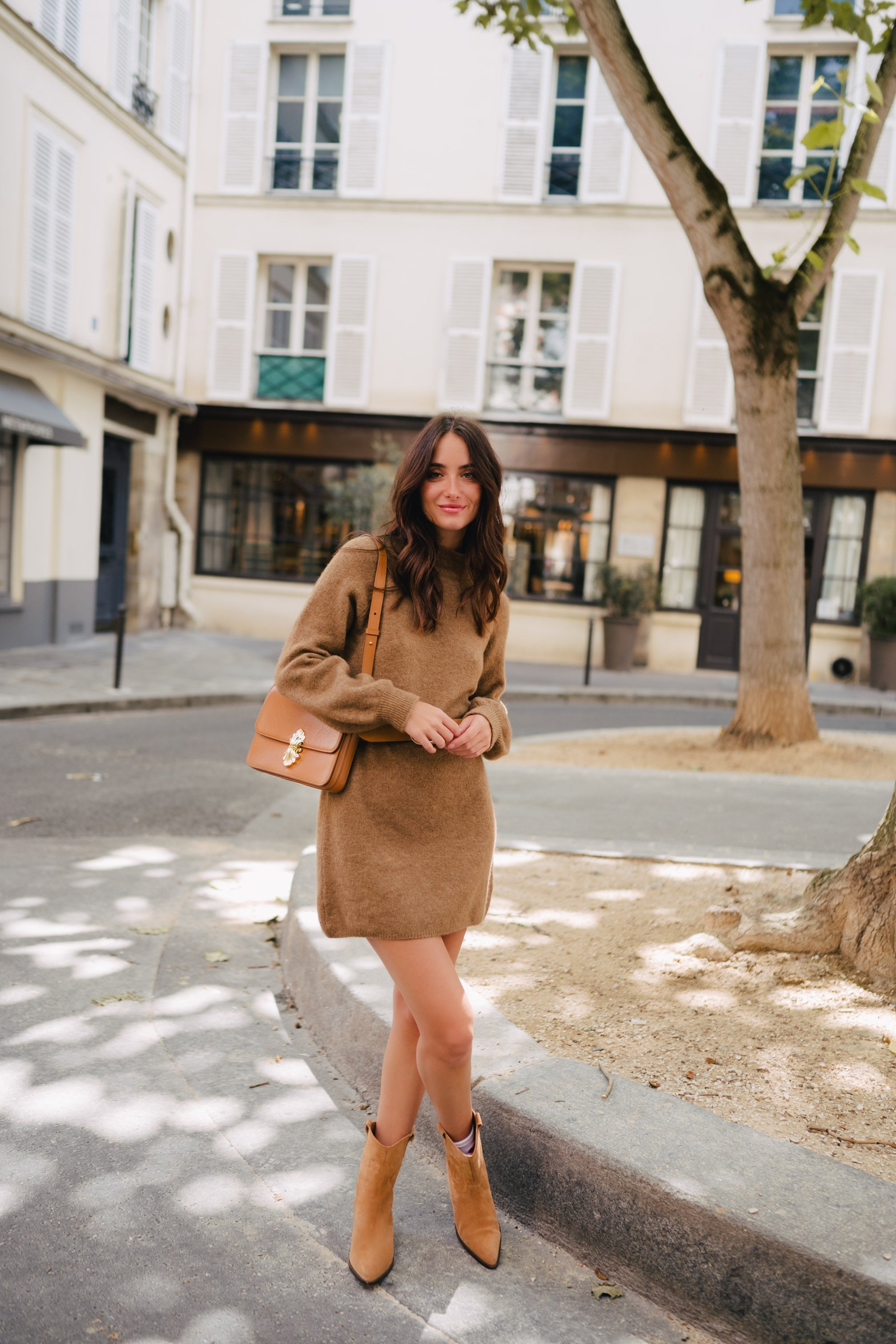 Vestido Élina Camel