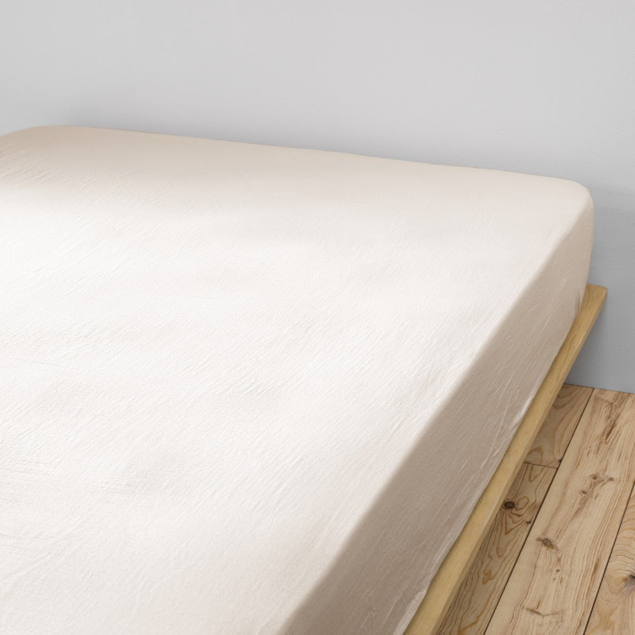 Gaia - Drap Housse - Double Gaze De Coton - Pampa