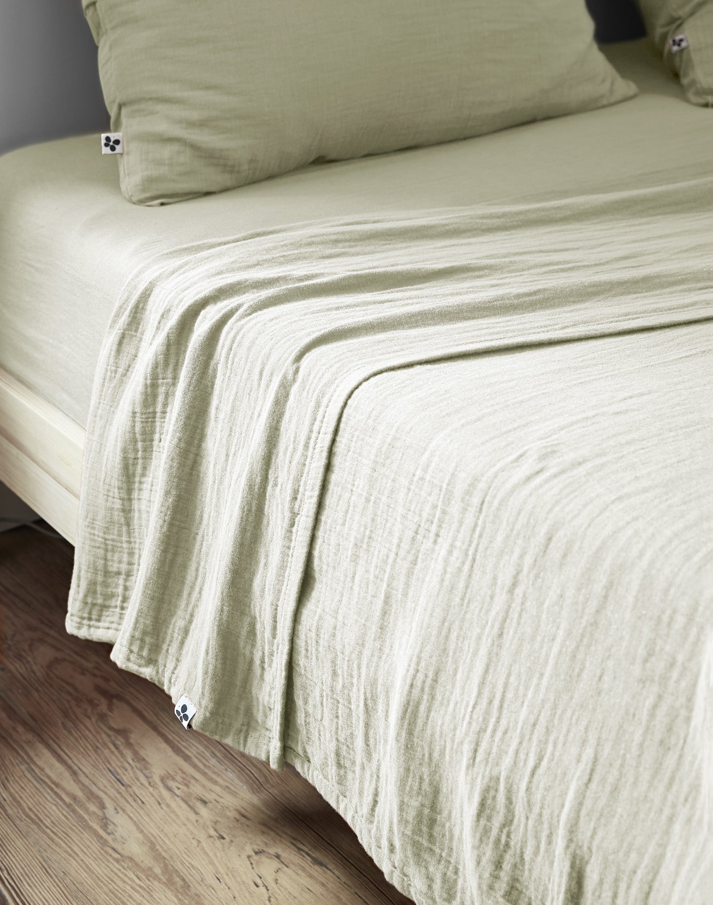 Flat Sheet - Gaia - Aqua Green