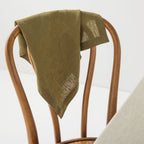 4 servilletas de lino lavado - Oliva - MOST - The Bradery