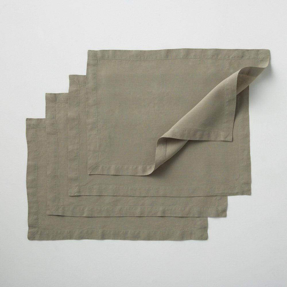4 Washed Linen Sets - Sage - MOST - The Bradery
