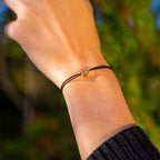 Pulsera A - Oro - Negro