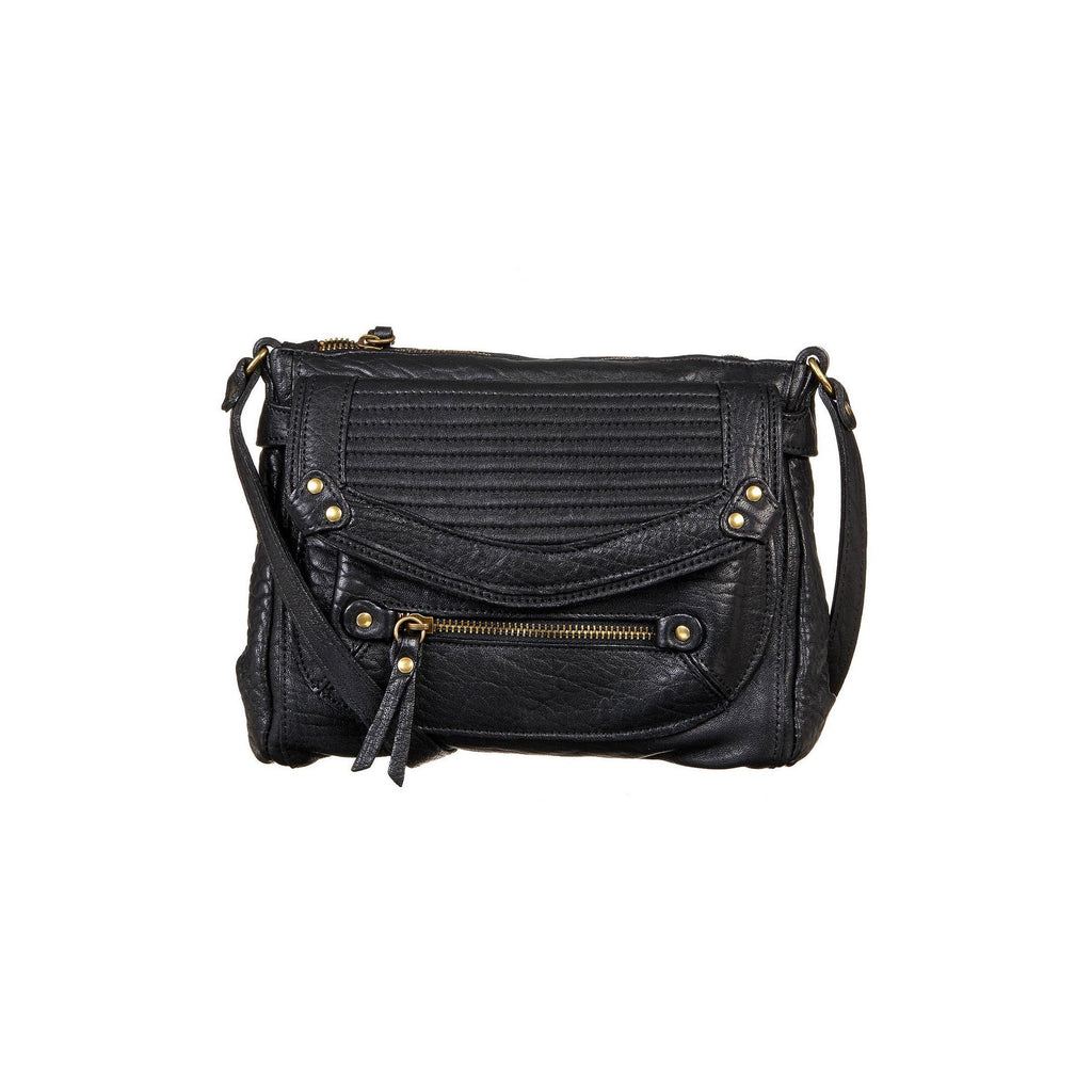Bolso de hombro Giulia - Piel de cordero negra