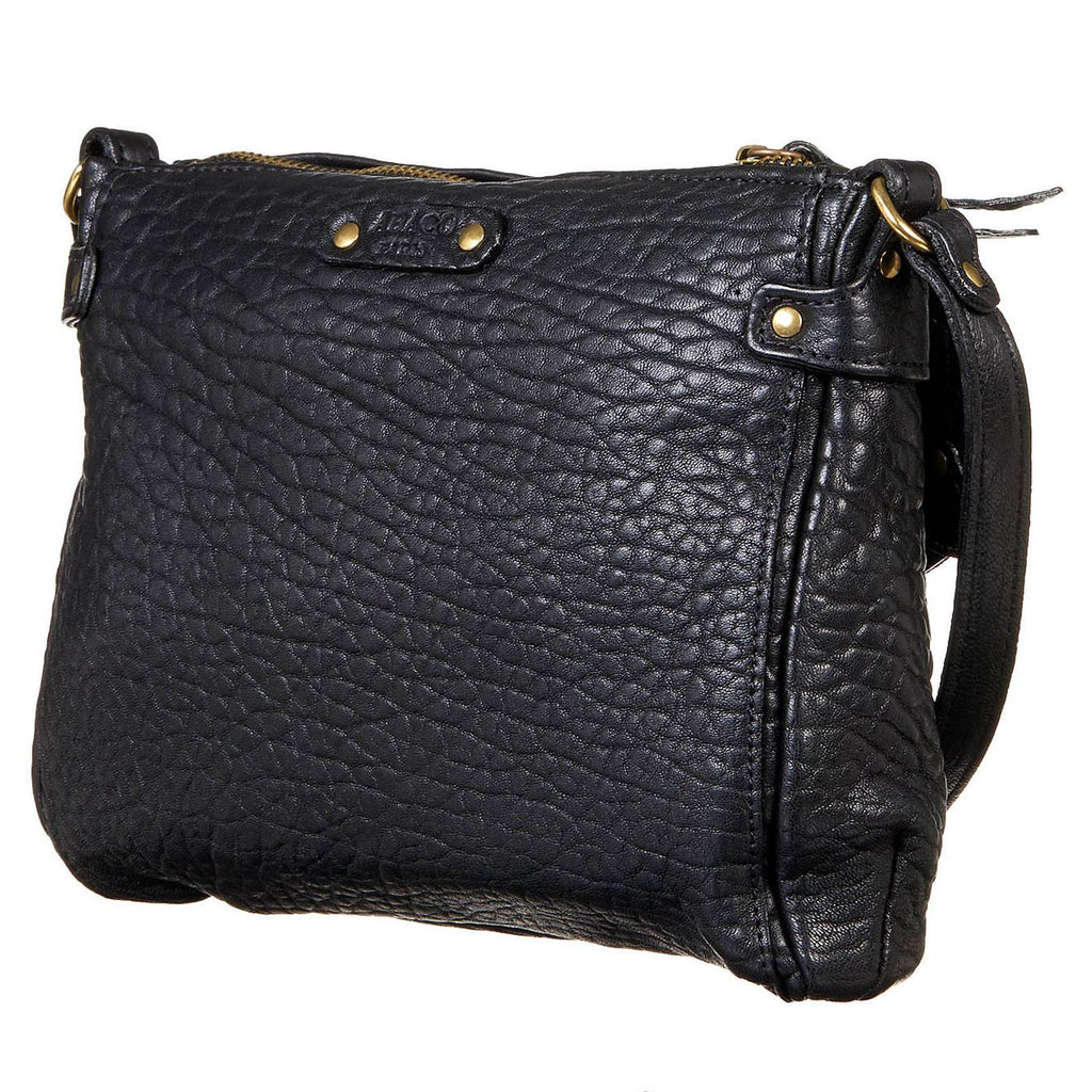 Bolso de hombro Giulia - Piel de cordero negra