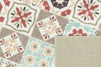 Azulejo - Alfombra de Cocina Interior - Poliéster Estampado - Multicolor