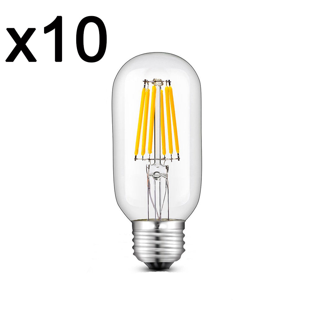 Lot De 10 Ampoules Filaments Led Sedna E27 6W