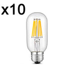 Lot De 10 Ampoules Filaments Led Sedna E27 6W